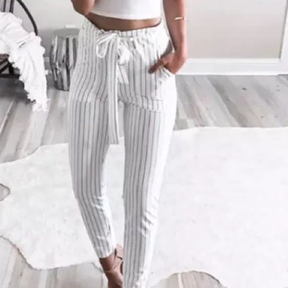 Pants - Stretchy Tie Front Pants